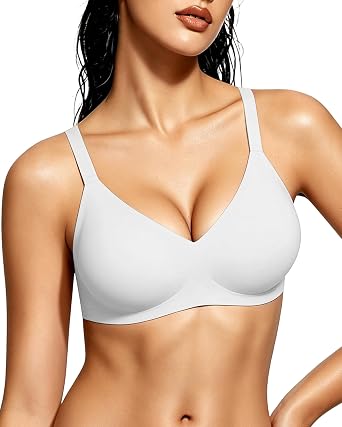 Gailife Smooth Wireless Jelly Bras for Women No Underwire Seamless Push Up Bra Full Coverage Soft Suppor Tshirt Bralettes