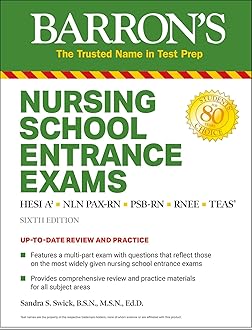 Nursing School Entrance Exams: HESI A2 / NLN PAX-RN / PSB-RN / RNEE / TEAS (Barron's Test Prep) Paperback – 19 Mar. 2020