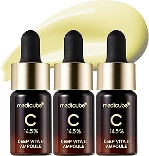 Deep Vita C Serum 2.0 || 14.5% Pure Vitamin C reduce the appearance of hyperpigmentation, dark spots, and blemishes | 16 self-tests complete | Korean skincare (10g * 3 bottles)