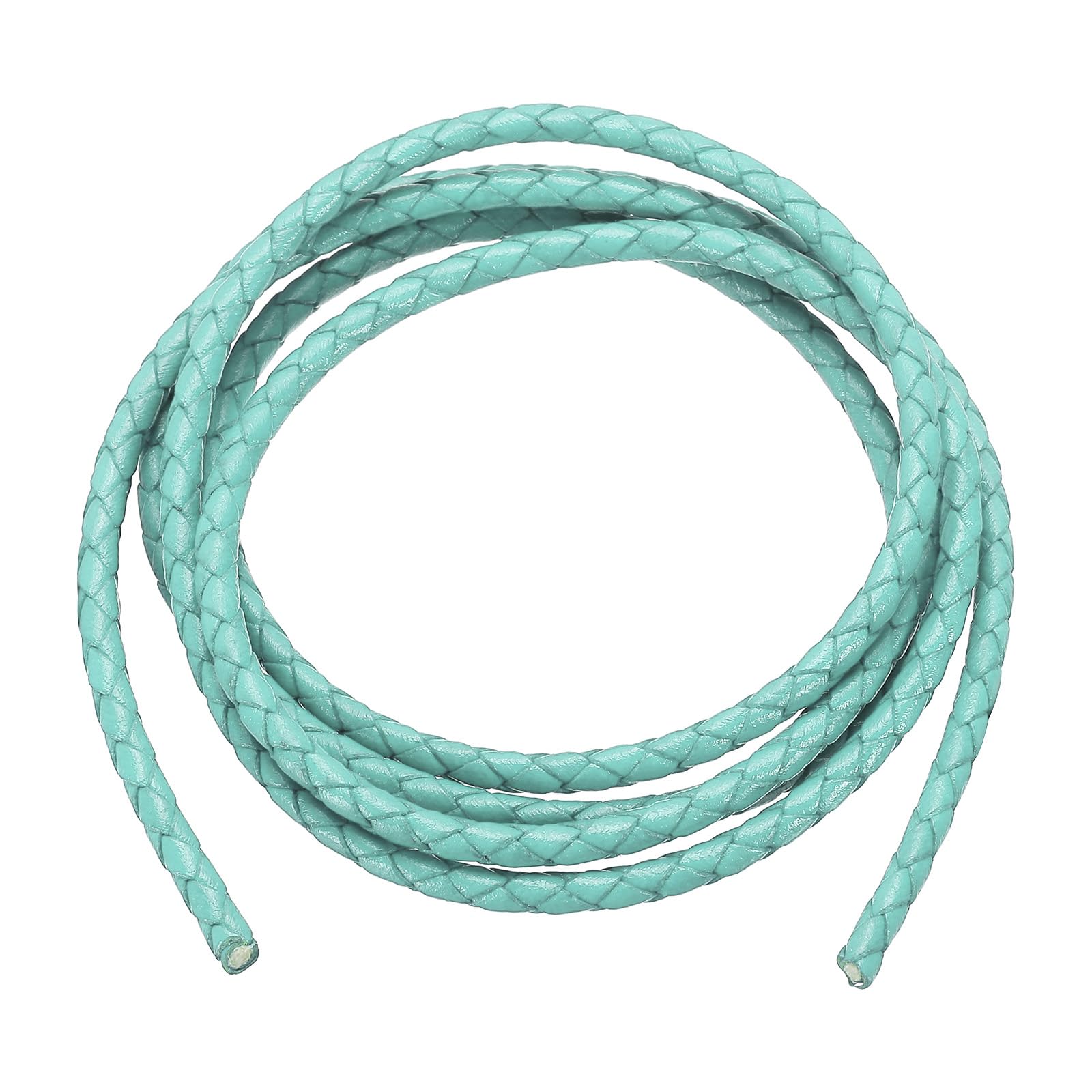 PATIKIL Round Braided Leather Cord