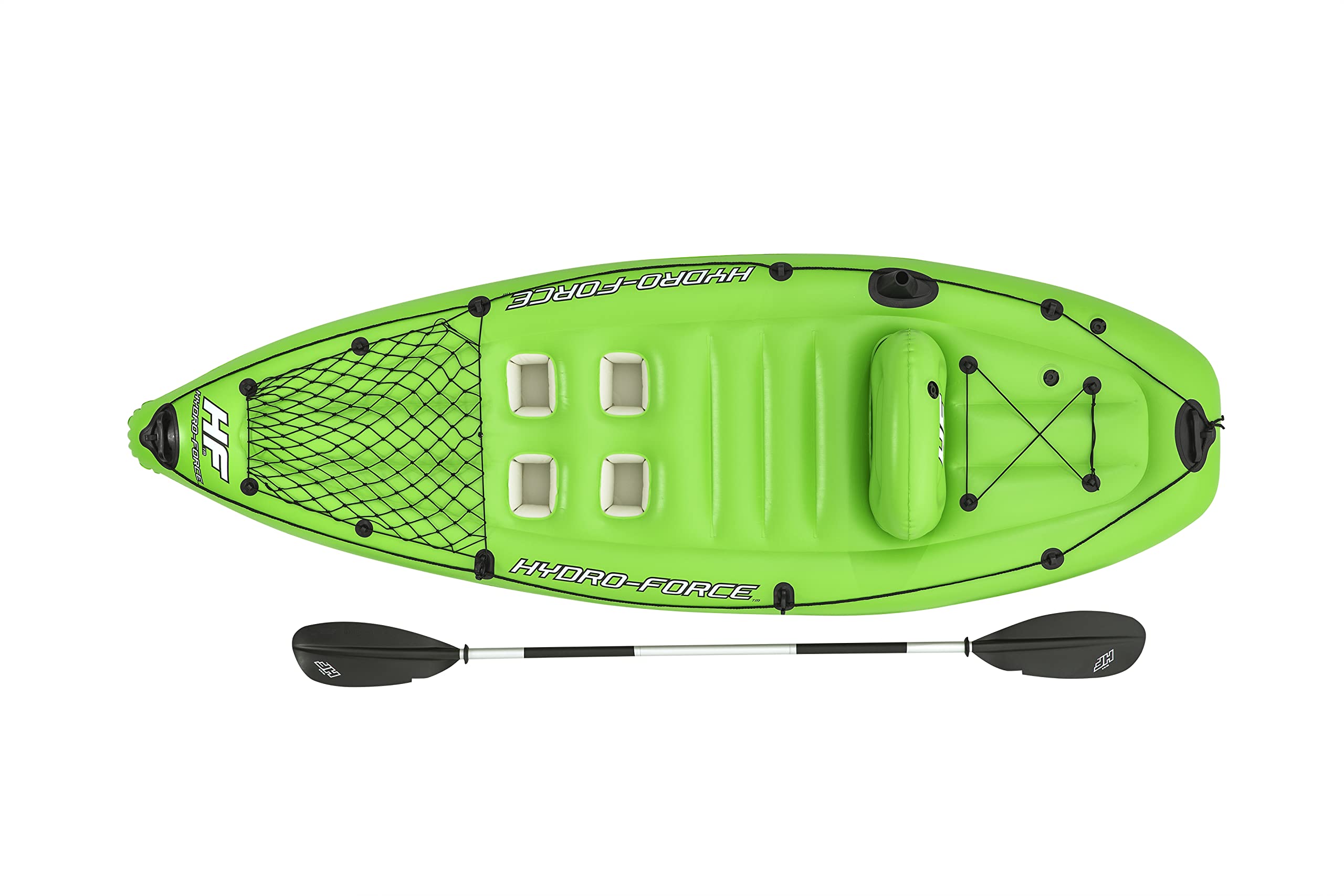 Bestway Hydro-Force Kayak Inflable Koracle Barco de Pesca con Bomba, Paleta y Bolsa