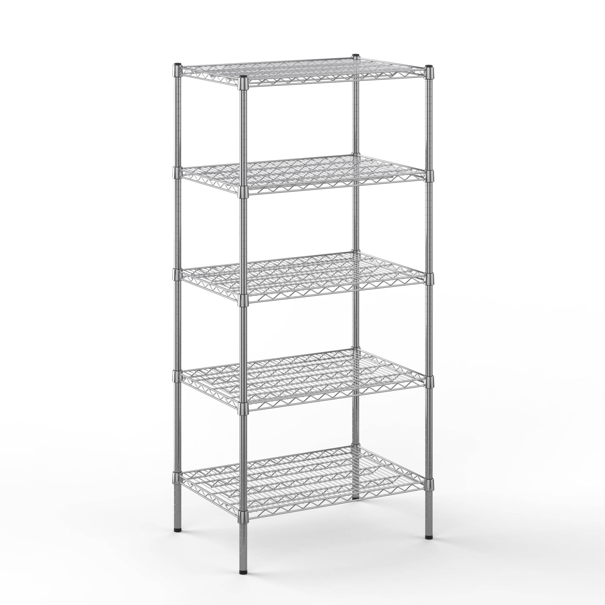 21" Deep x 30" Wide x 64" Height Wire Shelving Kit | 5-Tier | NSF Commercial Storage Rack Unit