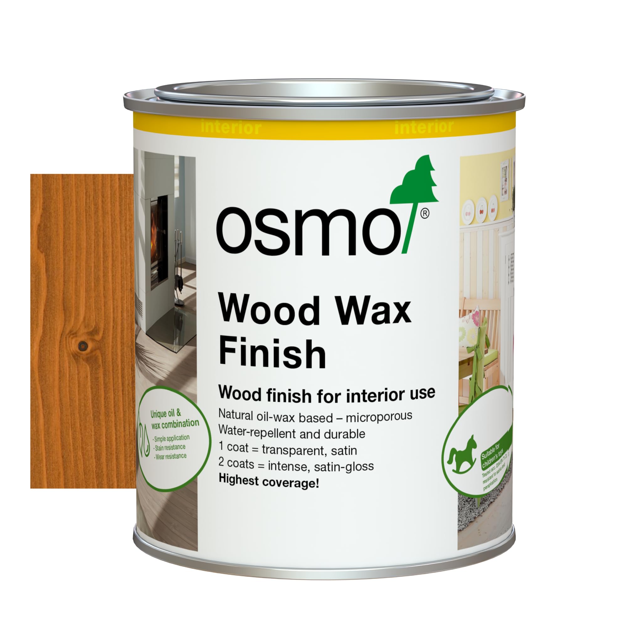 Osmo Wood Wax Finish (750ML, 3123 Pine)