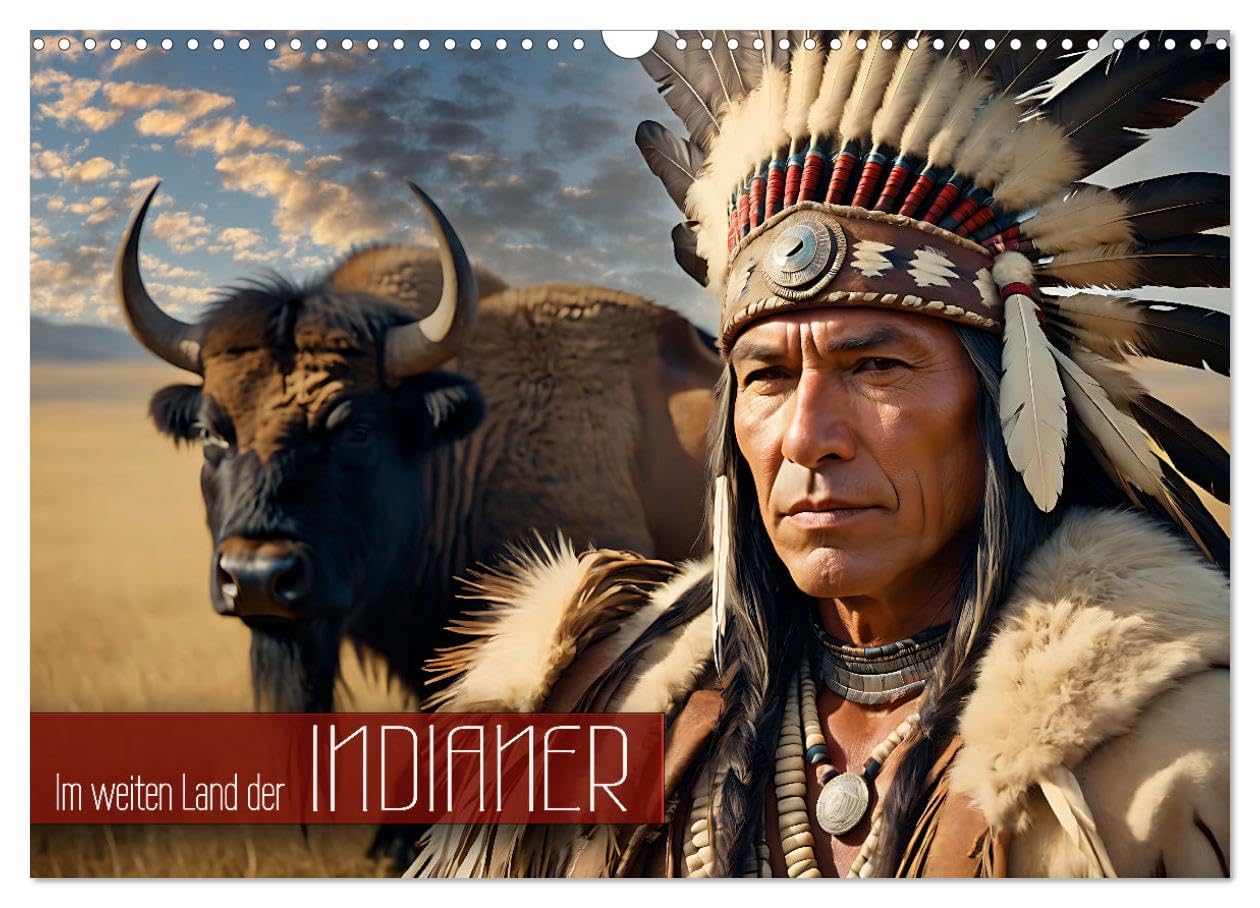 In the vast land of the Indians UK-Version (Wall Calendar 2026 DIN A3 Landscape), CALVENDO 12 Month Wall Calendar