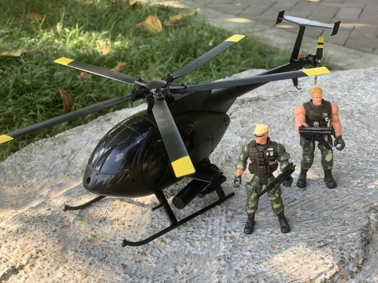 Helicóptero de control remoto RTF grande sin escobillas C189 de 35 cm, relación 1/28, totalmente funcional, motor dual sin escobillas, excelente sistema de control, vuelo de acrobacias con