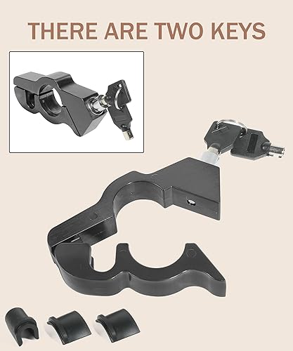 Miniatura 3 de bylikeho Cerradura de motocicleta, cerradura antirrobo para manubrio de bicicleta, accesorios de automóvil, agarre del acelerador, palanca de freno,