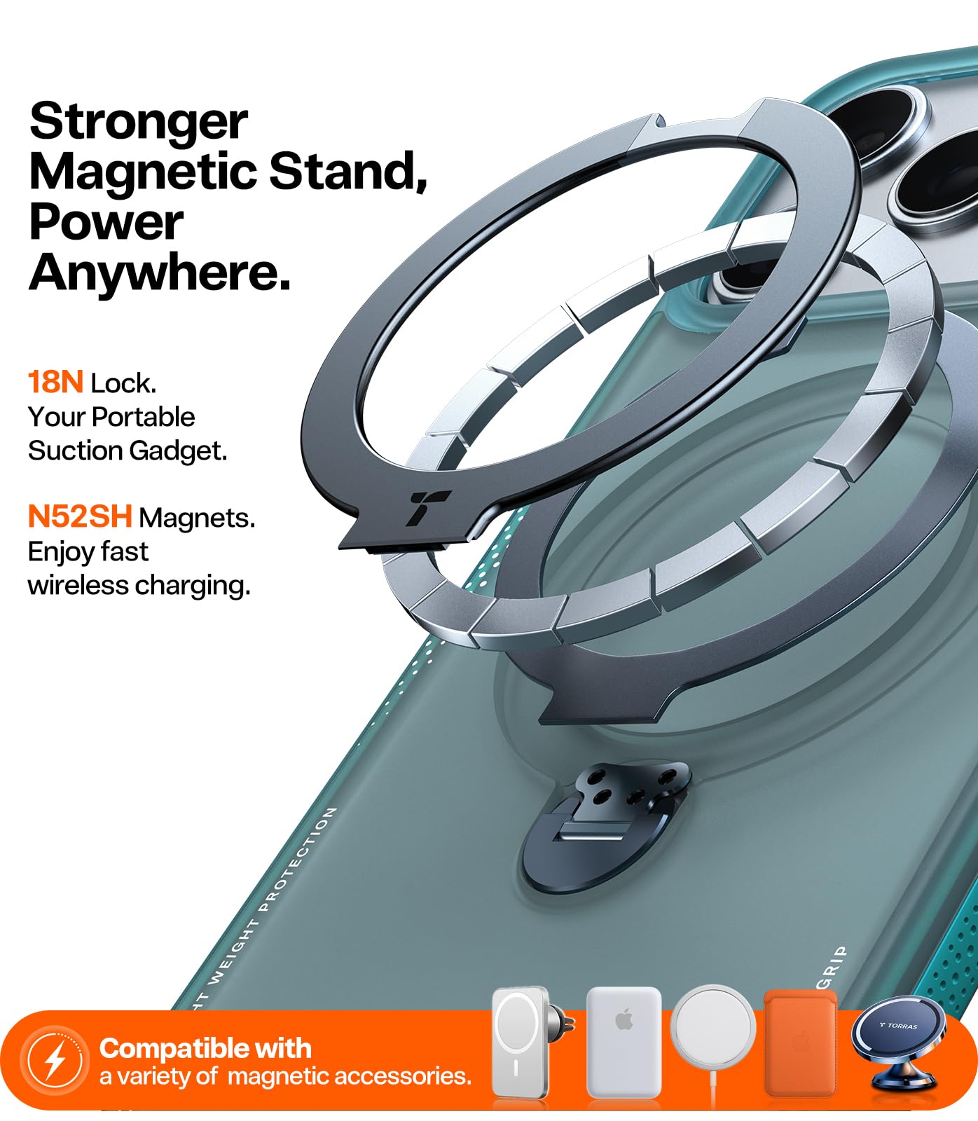 Amazon.com: TORRAS Ostand Q3 Air for iPhone 17 Pro Max Case with