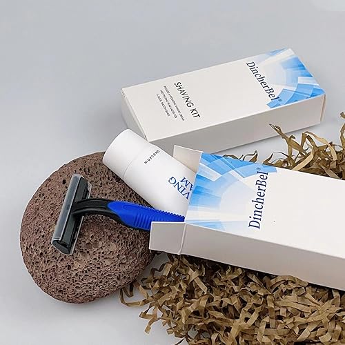 Miniatura 6 de Maquinillas de afeitar desechables a granel, maquinillas de afeitar y crema de doble hoja (0.42 oz), artículos de tocador envueltos individualmente