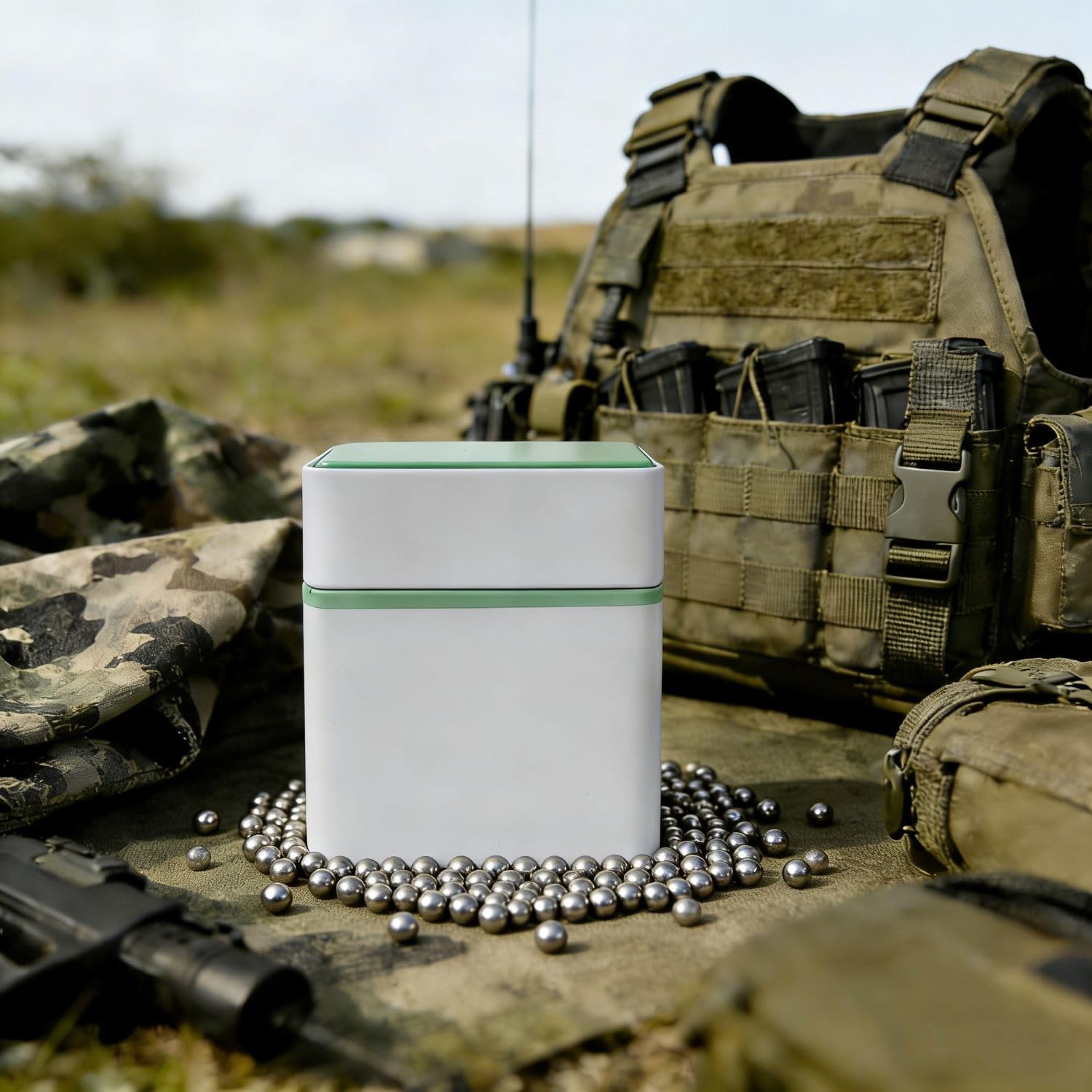 6000 Count .177 Caliber Steel BBS,4.5mm Zinc Plated High Precision Polished Metal BBS, Durable Metal Tin, Ideal for Airgun Target Shooting Practice, Backyard Plinking and Training