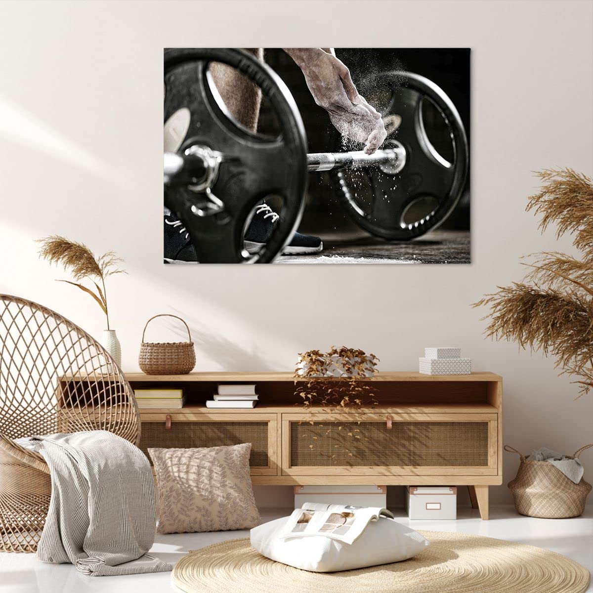 Moderne Impression Sur Toile 70x70cm Image Tableau Decoration Murale Athlète Sprinter Sport Coureur Grand Tableaux Decoratifs Muraux Chambre Carré Deco Cadre Décoration Salon Art Wall AC70x70-2802