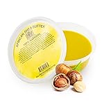 RA Cosmetic\'s 100% Natural Unrefined Yellow Shea Butter - Pure African Luxury for Skin & Hair - Sourced from Ghana - 16oz Jar