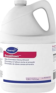 Diversey 94355110 Breakdown Odor Eliminator, Eliminates Odors & Stains on Hard Surfaces & Carpet, Cherry Almond Scent, Ready-to-Use, 1-Gallon