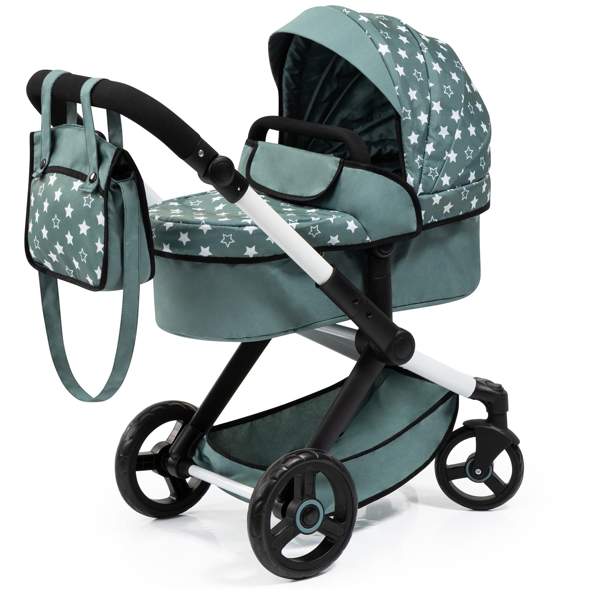 Poussette Bayer Design Xeo pour Poupée - Réglable et Convertible