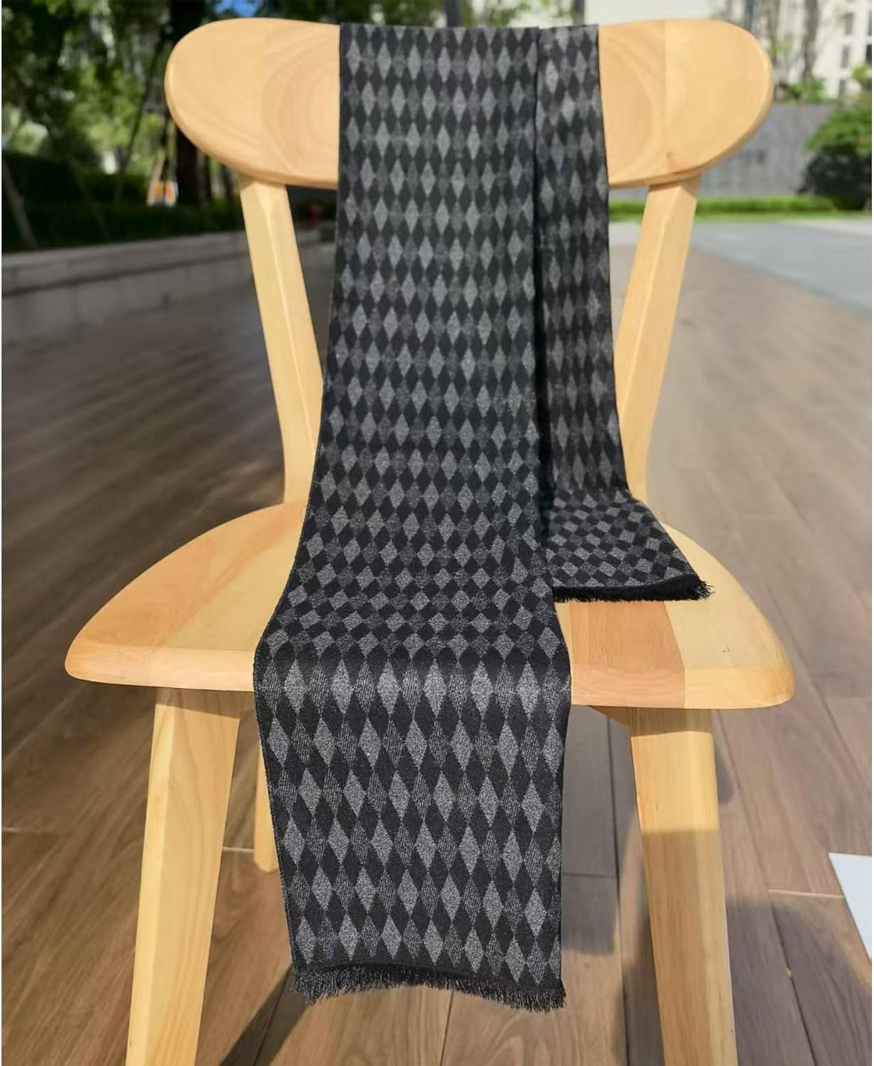 Men Winter Scarf Soft Warm Long Cashmere Feel Scarves - Image 6