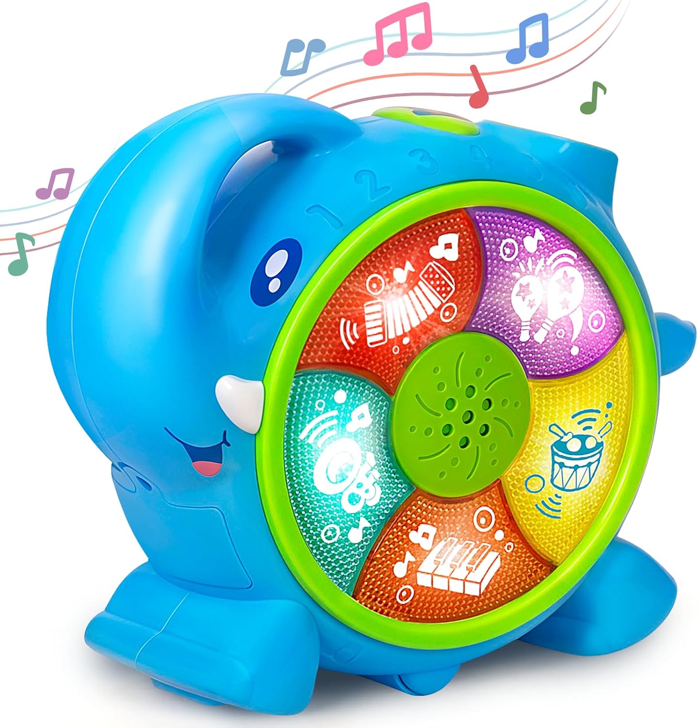 Musical Toy for Kids 1, 2 Year Old Boys/Girls — Montessori Educational Learning Toy with Sound, Lights, & Shape Sorter for Toddler Age 1-2 — First Christmas 1st Birthday Gift for Baby 12-18 Months