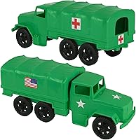 Vista 16 de TimMee - Camiones de plástico para hombre, color negro, M34 Deuce y media carga, fabricados en EE. UU