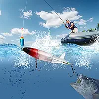 Isca de pesca Topwater, iscas Popper para peixe-gato robalo, isca de robalo com cauda rotativa flutuante isca rígida artificial, várias cores