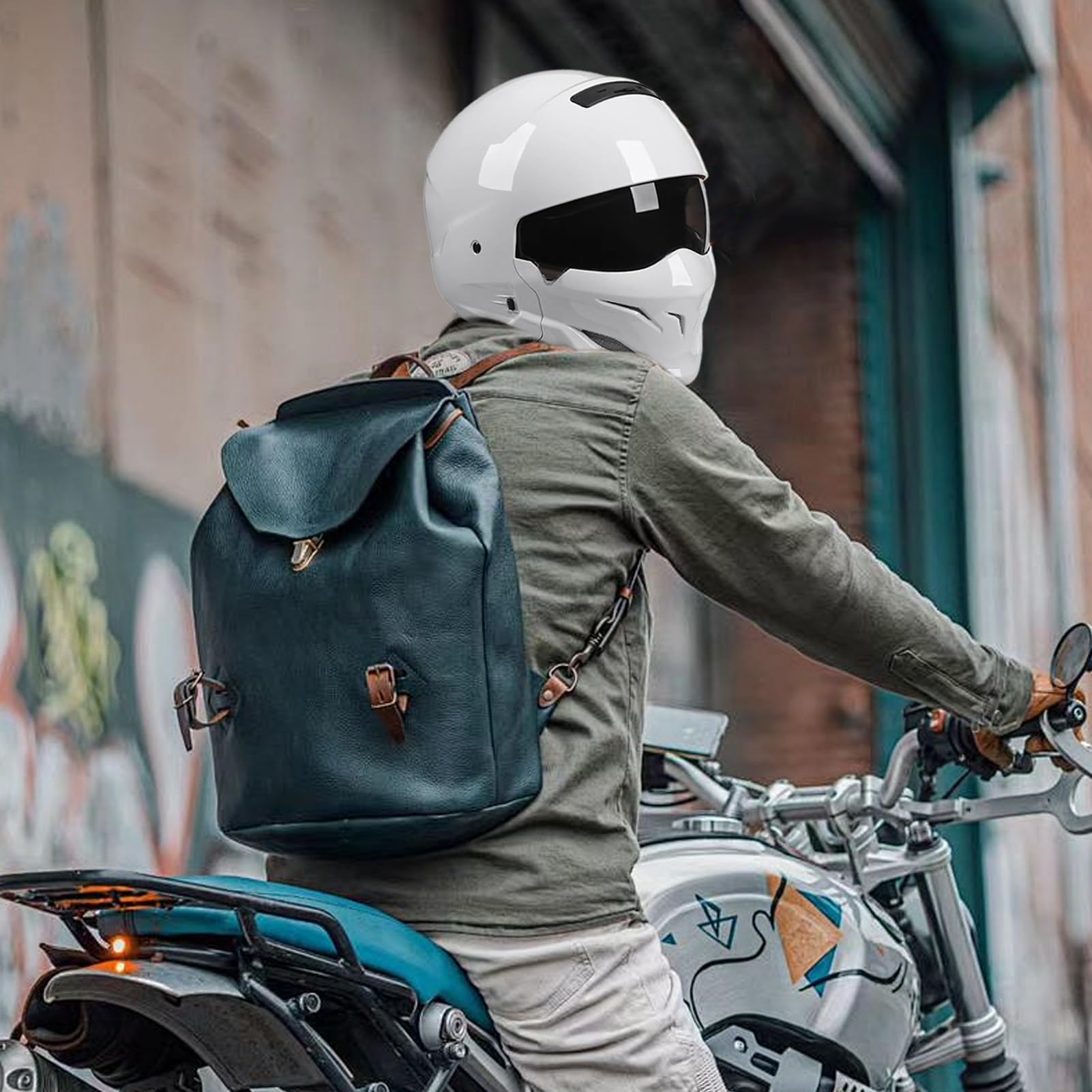 Cappelli di sicurezza per moto da uomo, cappello di protezione staccabile per bici da strada, cappello di sicurezza robusto per ciclismo, duro per corse su strada, adulto