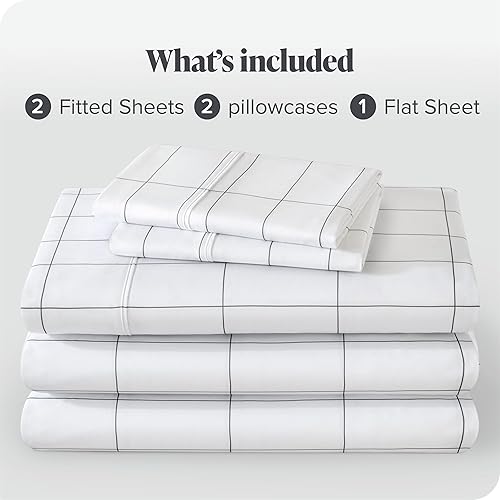 Miniatura 8 de Bare Home Juego de sábanas Split King de microfibra ultrasuave de 1800 hilos, doble cepillado, bolsillos profundos, ajuste fácil, juego de 5 piezas,