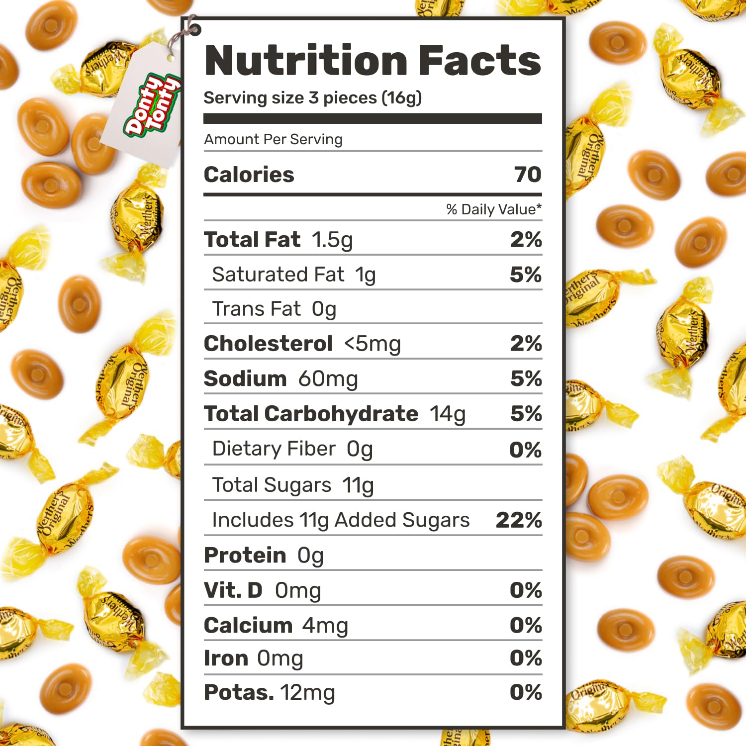 ORIGINAL Hard Candy 4 lb – Bulk Bag, Classic Cream and Caramel Flavors, Individually Wrapped