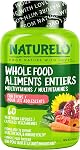 NATURELO Multivitamins Pour les adolescentes/garçons 60 Capsules, Multivitamines alimentaires entières avec minéraux, non OGM, végétarien