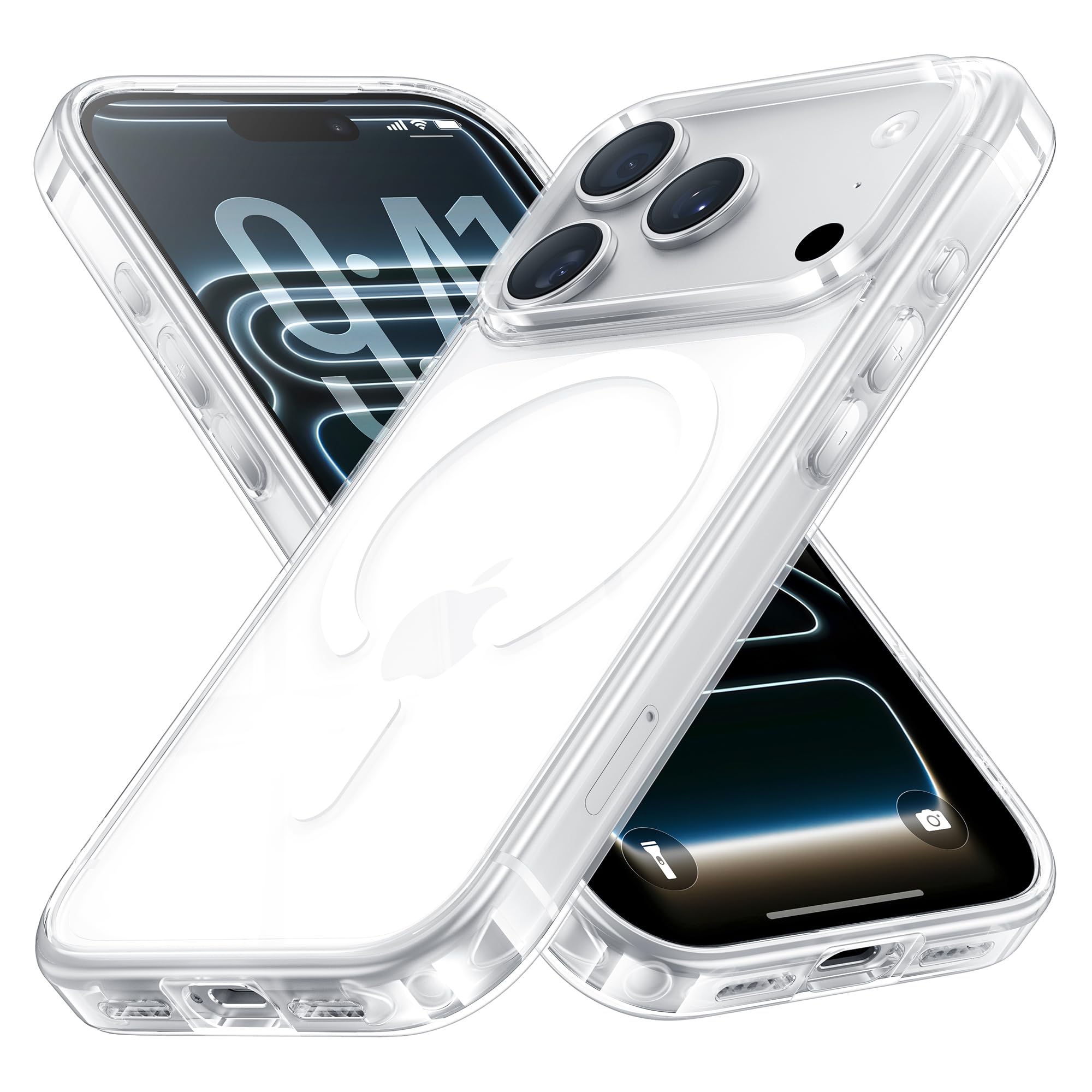 Amazon.co.jp: NIMASO iPhone 17 Pro 用 ケース MagSafe対応 クリア