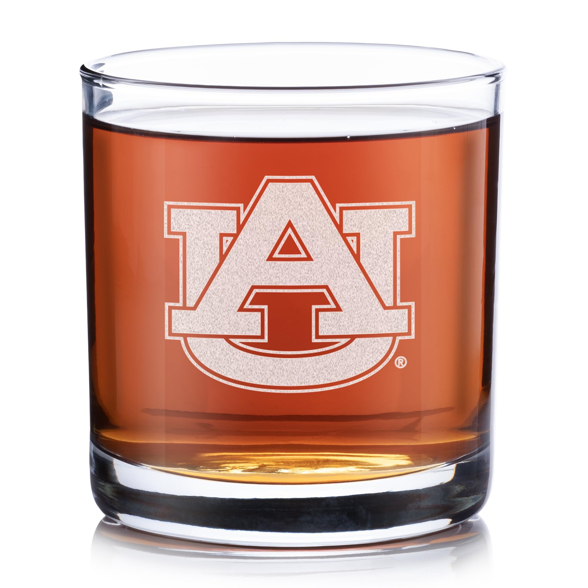 Lifetime Creations Auburn Tigers Whiskey Glass - Officially Licensed, Engraved Lowball Glass, Graduation Father's Day Birthday Gift for Men, Football Fan, Alumni, Made in USA