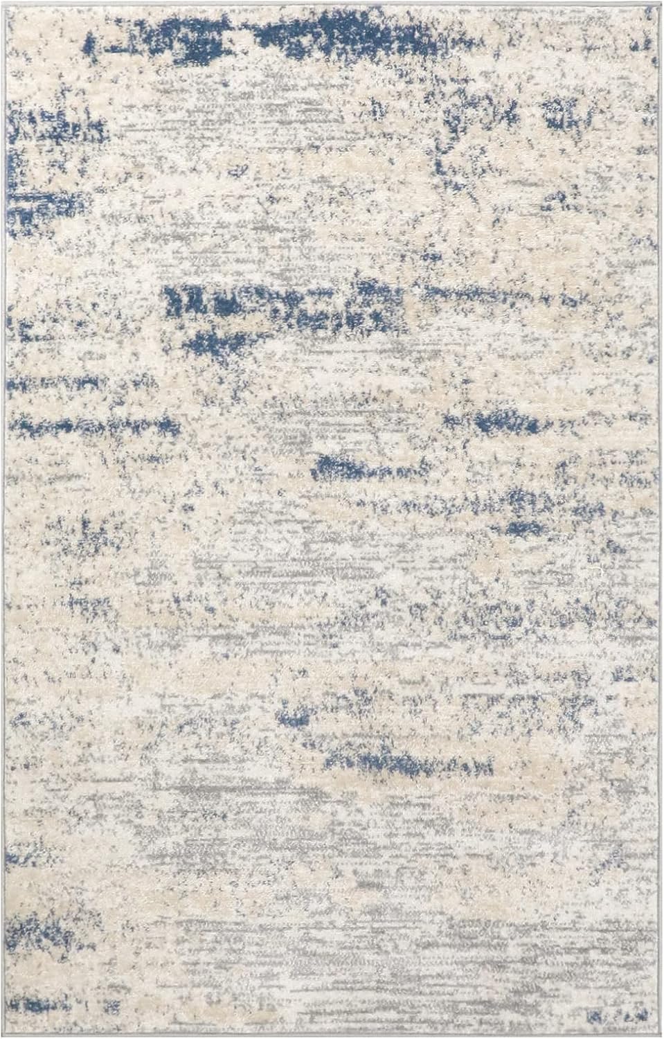 Calvin Klein River Flow Grey 3'2" x 5' Area Rug, Contemporary, Abstract, Easy Cleaning, Non Shedding, Bed Room, Living Room, Dining Room, Kitchen (3' x 5')