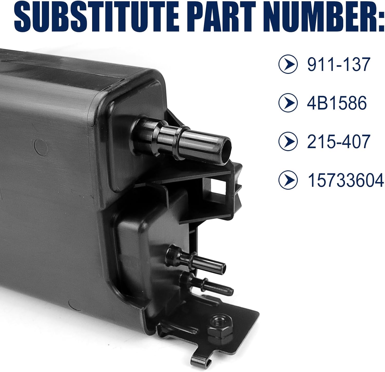 Fuel Evap Charcoal Vapor Canister Compatible with Chevy 2002-2003 Escalade Avalanche 1500 2000-2003 Suburban 1500 Tahoe 2000-2001 Yukon Yukon XL 1500 911-137 4B1586 215-407 15733604