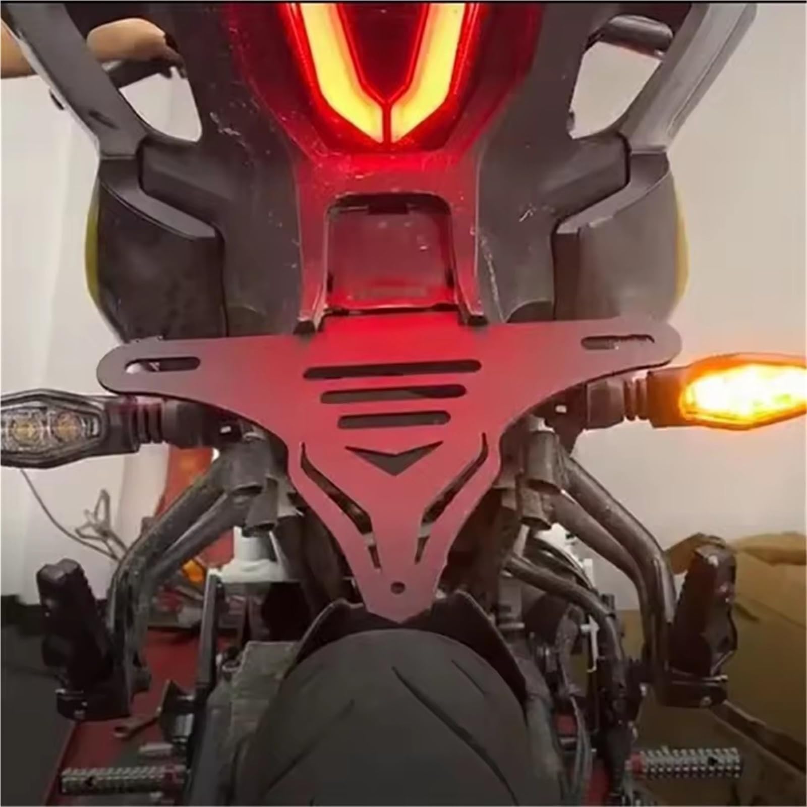 Portatarga Moto Per CF-MOTO 250SR 2021 2022 2023 2024, Supporto Per Targa, Eliminatore Parafango