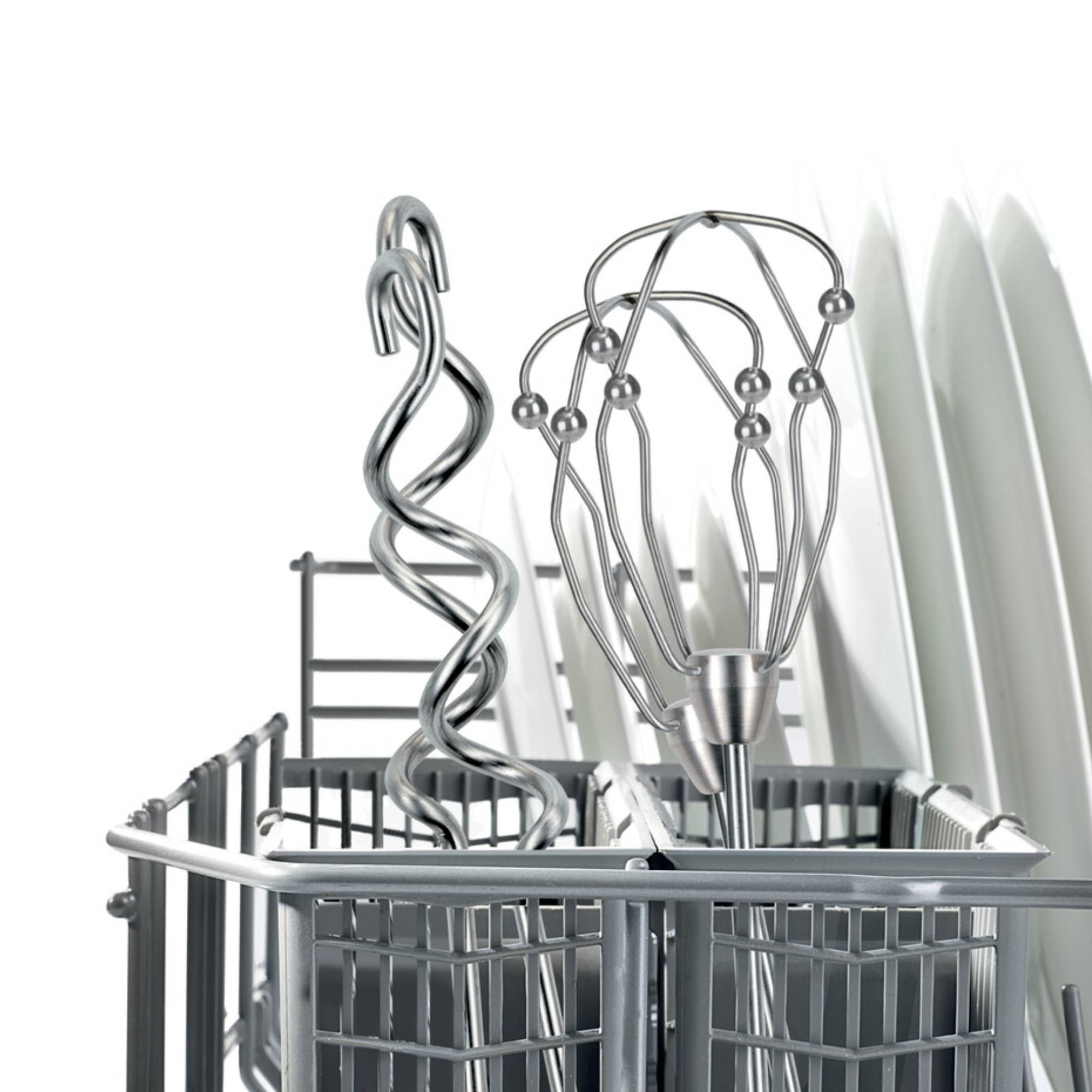 Bosch - Batidora de Repostería Styline, 500W, 5 velocidades, Varillas FineCreamer, Cuchillas de Acero Inoxidable, Rojo, MFQ40303