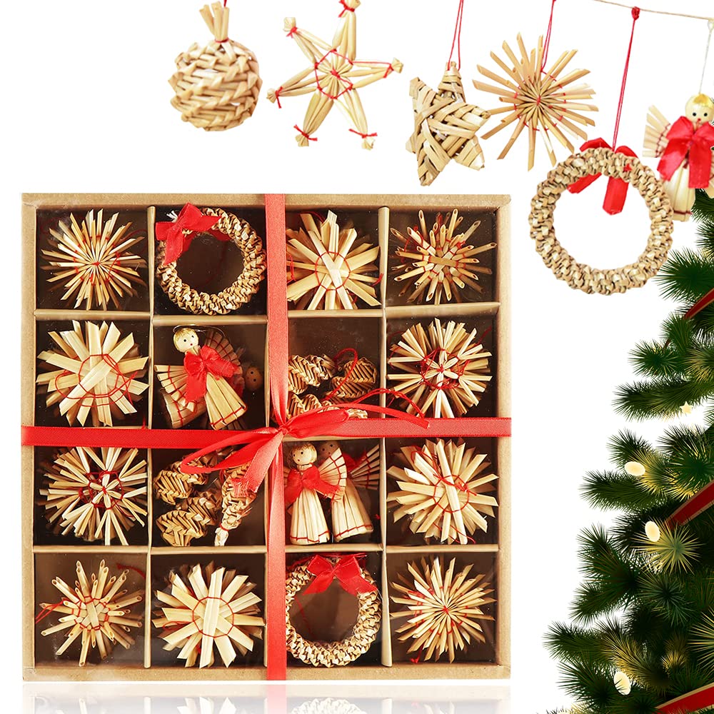 Décorations De Noël En Sucre D'orge - 12 Ornements Rouges Et Blancs 2D - Pour Sapin, Maison, Bureau