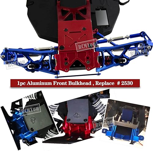 Miniatura 5 de Pieza de mejoras para barra 110 2WD, brazo de suspensión delantero trasero de aleación, bloque de ruedas, bloques de dirección, portadores de eje