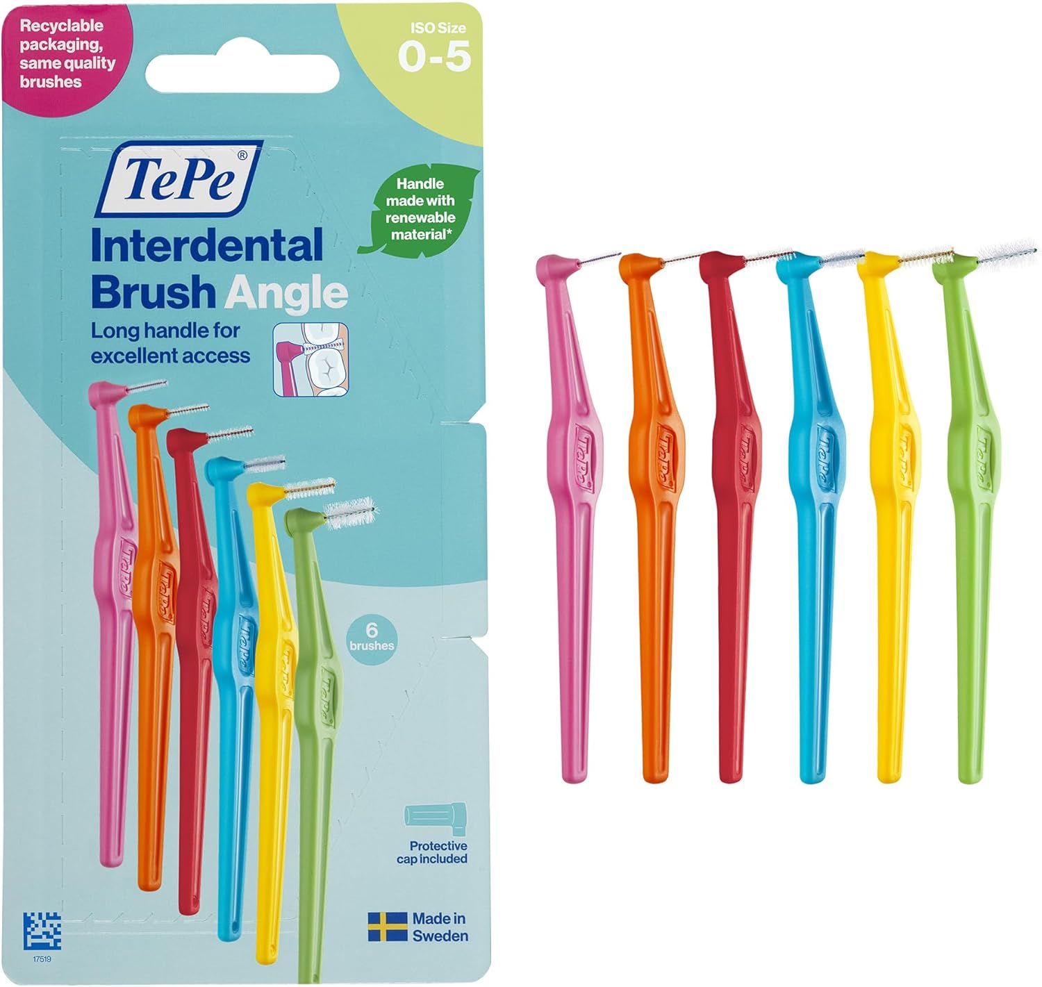 TePe Interdental Brush Angle Diş Arayüz Fırçası 0.45 Mm 6'lı - Turuncu - View #2