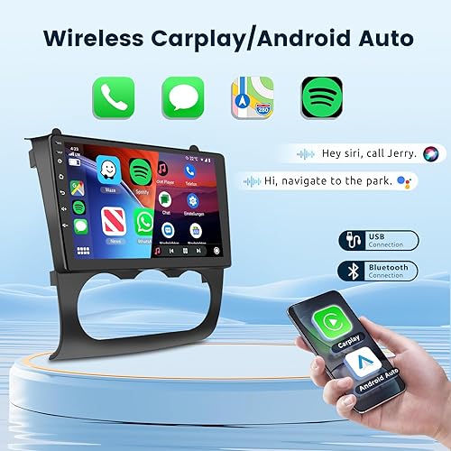 Miniatura 28 de Para Nissan Altima 2008-2012 Android 13 Estéreo de coche 9 pulgadas HD pantalla táctil Radio, inalámbrico CarPlay Android Auto GPS WiFi Bluetooth