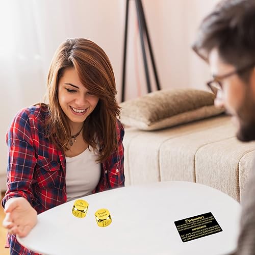 Miniatura 5 de Dados de 10 aniversario, dados de 10 aniversario de boda para parejas, regalo de 10 años de aniversario para noche, aniversario de 10 años para