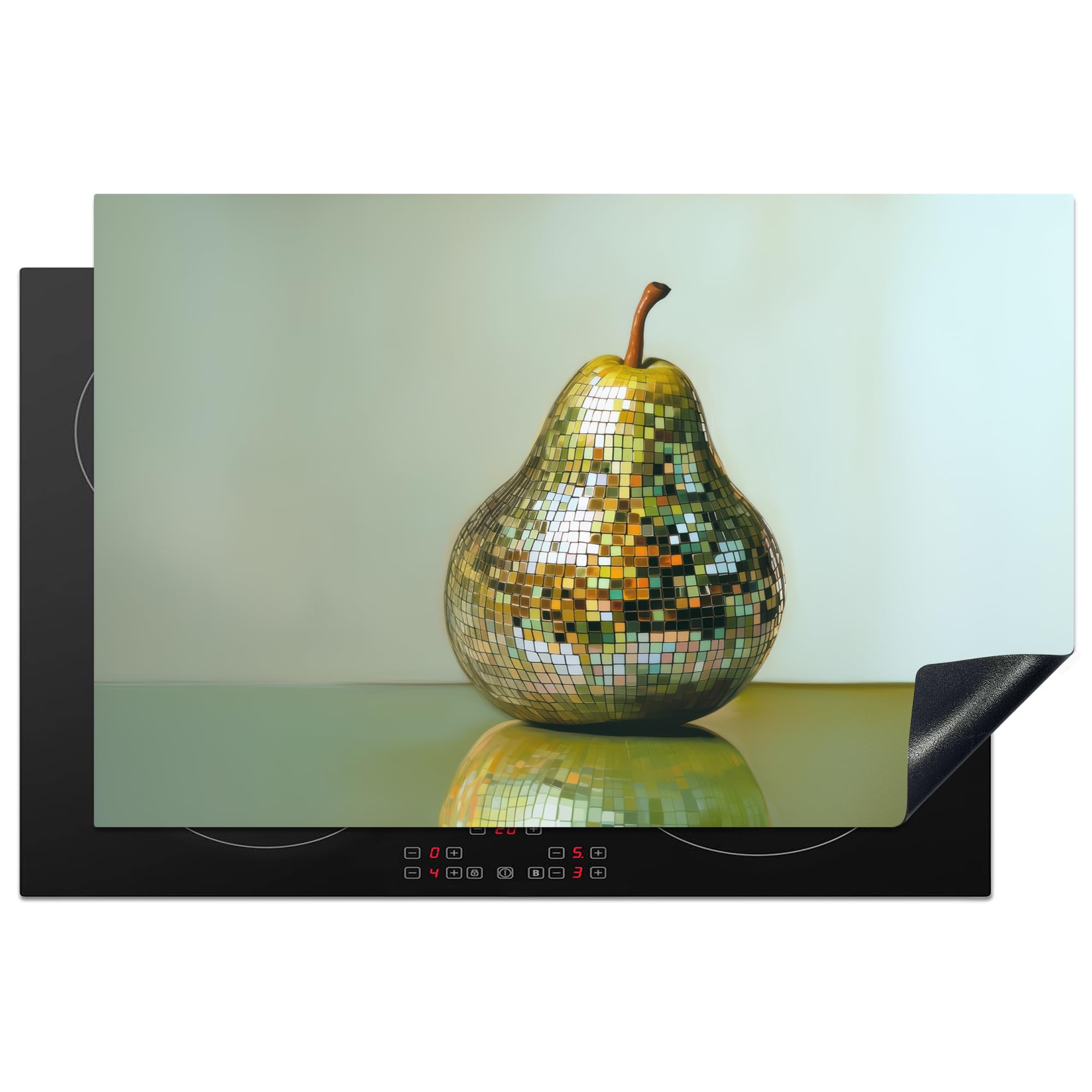KitchenYeah© Induction Hob Cover Protector Mat 20.5"x31.5" / 80.2x52.2 cm Kitchen Universal Ceramic Covers for Electric Cookers Vinyl Fruit - Disco - Art - Glitter
