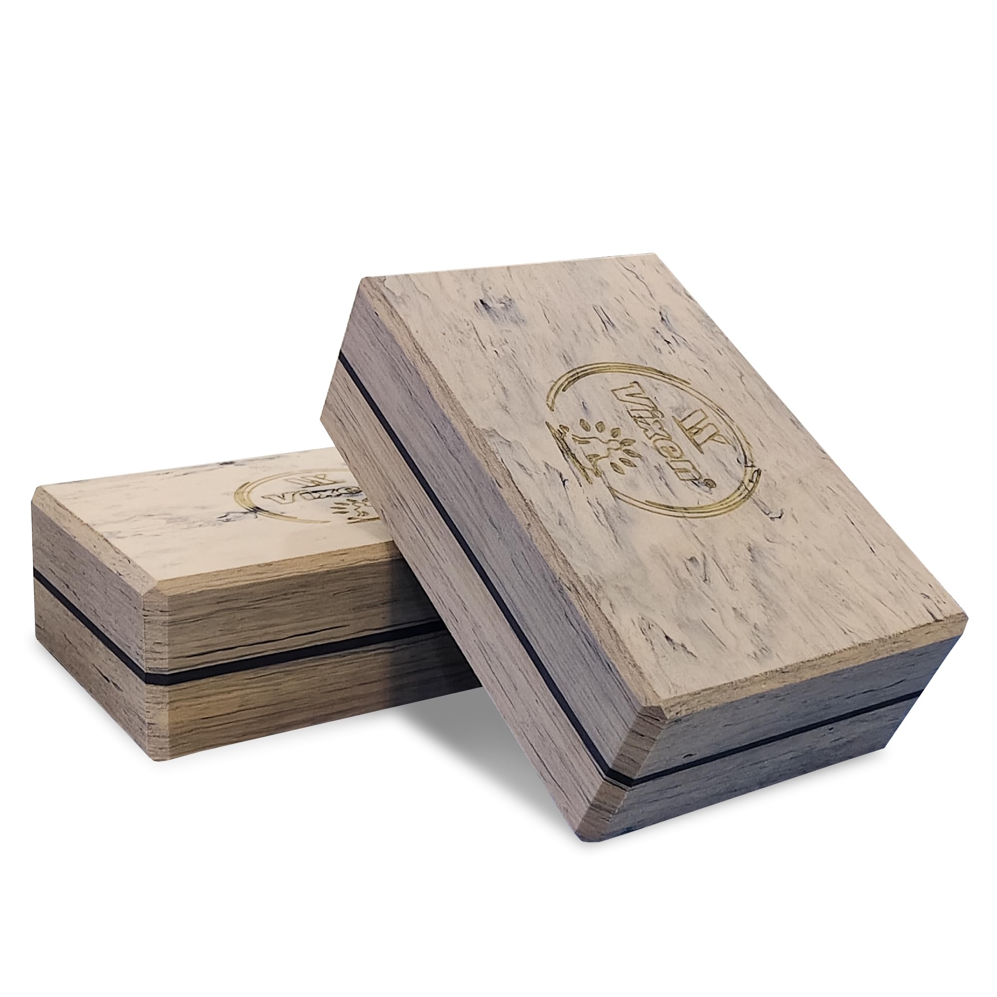 Vixen Yoga Brick Block – Premium TPE Foam with Alignment Lines, Non-Slip, Lightweight & Durable Support for Stretching, Balance & Yoga Practice | Men & Women (Wooden)-image-40