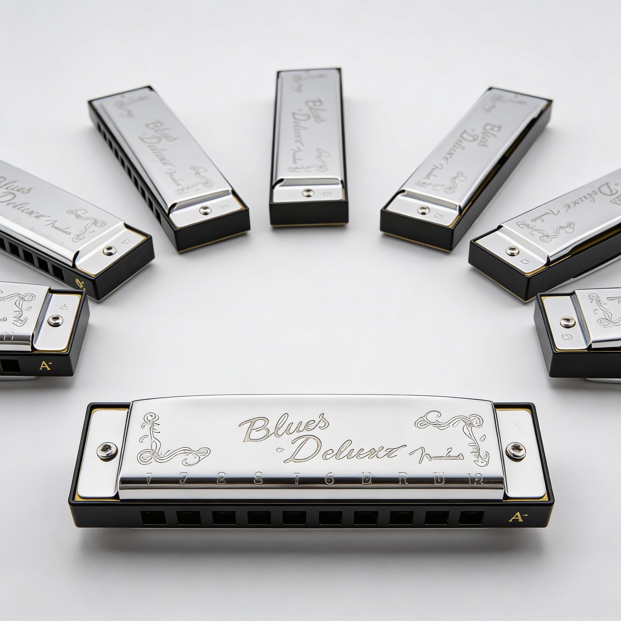 Amazon.com: Fender Blues Deluxe Harmonica Pack of 7 Bundle with