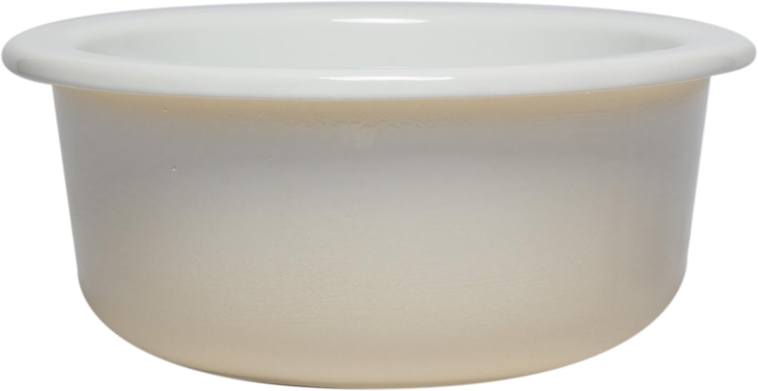 ALFI brand AB1818R Round Fireclay Undermount or Drop in Prep/Bar Sink