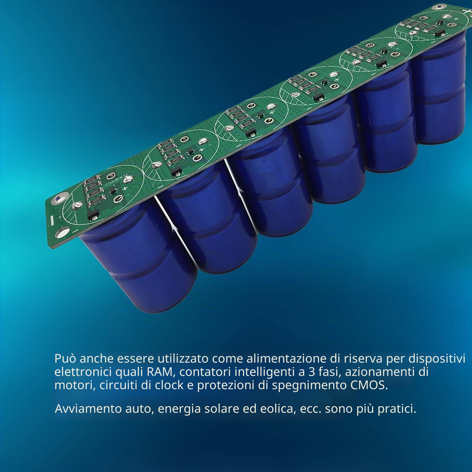 1 Set 16V 83F Super Farad Condensatore Con Componenti Della Scheda Di Protezione Per Dispositivi Elettronici Come Ram Tre Metri Intelligenti Azionamenti Motori Circuiti Di Clock