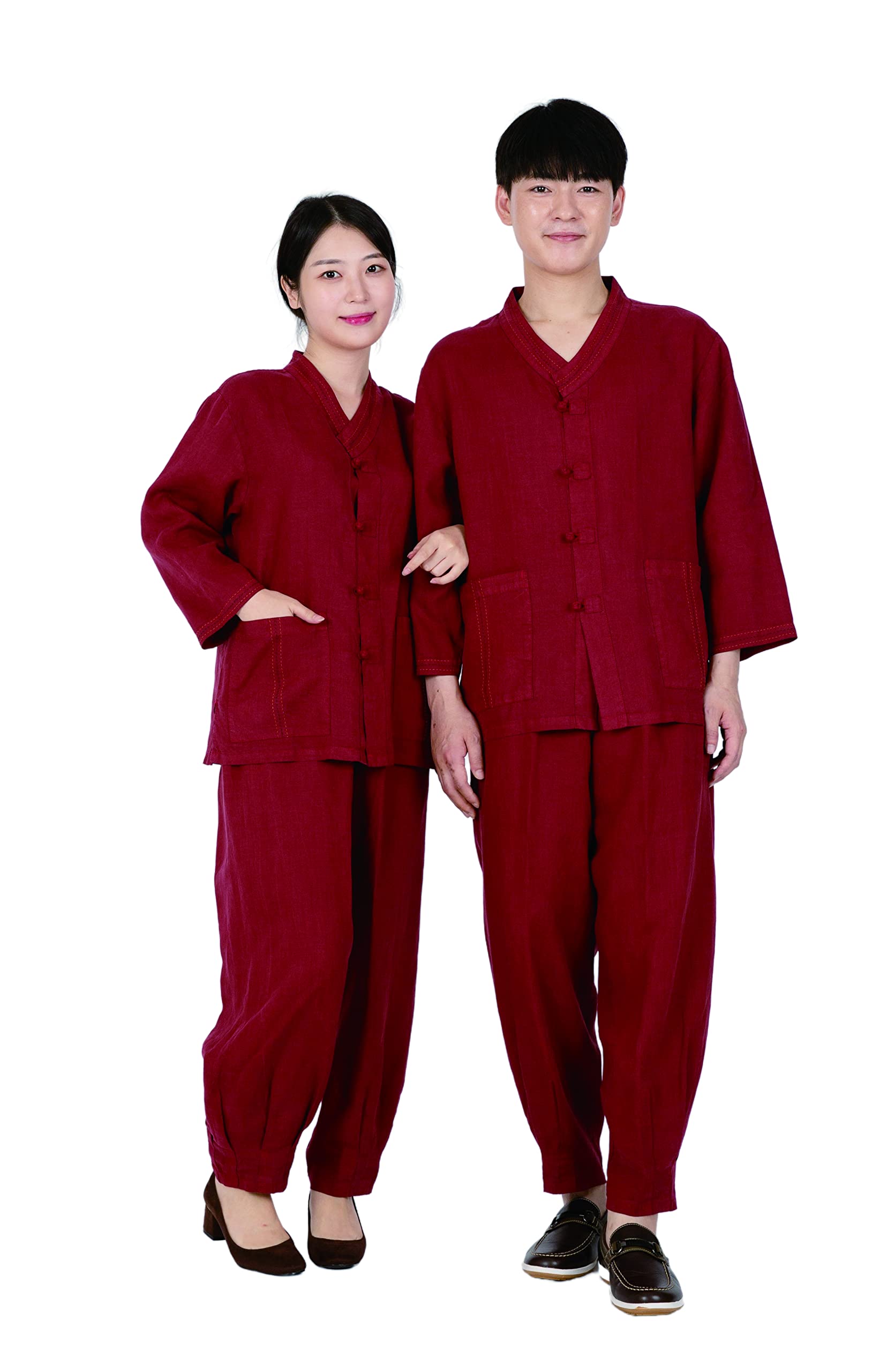 Illang Unisex Hanbok Set, Korea Traditional Clothing, BTS Casual Hanbok for Yoga and Meditation, Tem