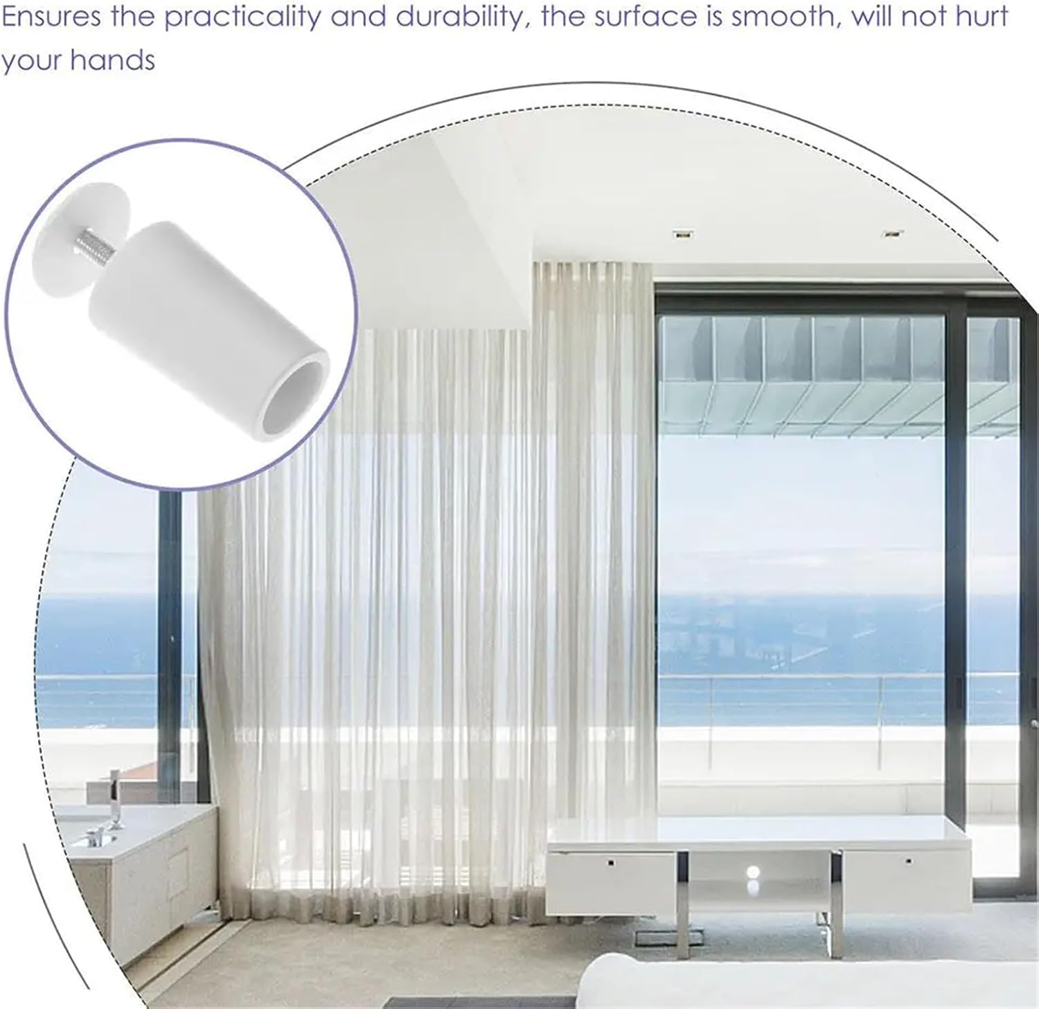 Durable 8Pcs Curtain Limiter Blinds Stopper Window Repair Parts Shutter Buffer Roller Fastener Stoppers