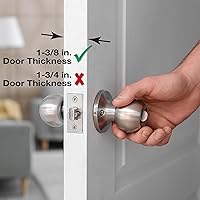 Vista 4 de Prime-Line MP9452 Refuerzo para Cerraduras y Puertas, 1-3/8 in. x 2-3/4 in., Acero inoxidable, Acabado Natural (Solo Paquete)