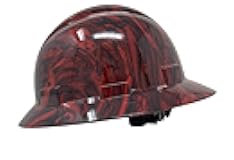 ACERPAL Full Brim Non-Vented Tattoo/Skull Design Gloss Finish OSHA Hard Hat with 6-Point Suspension