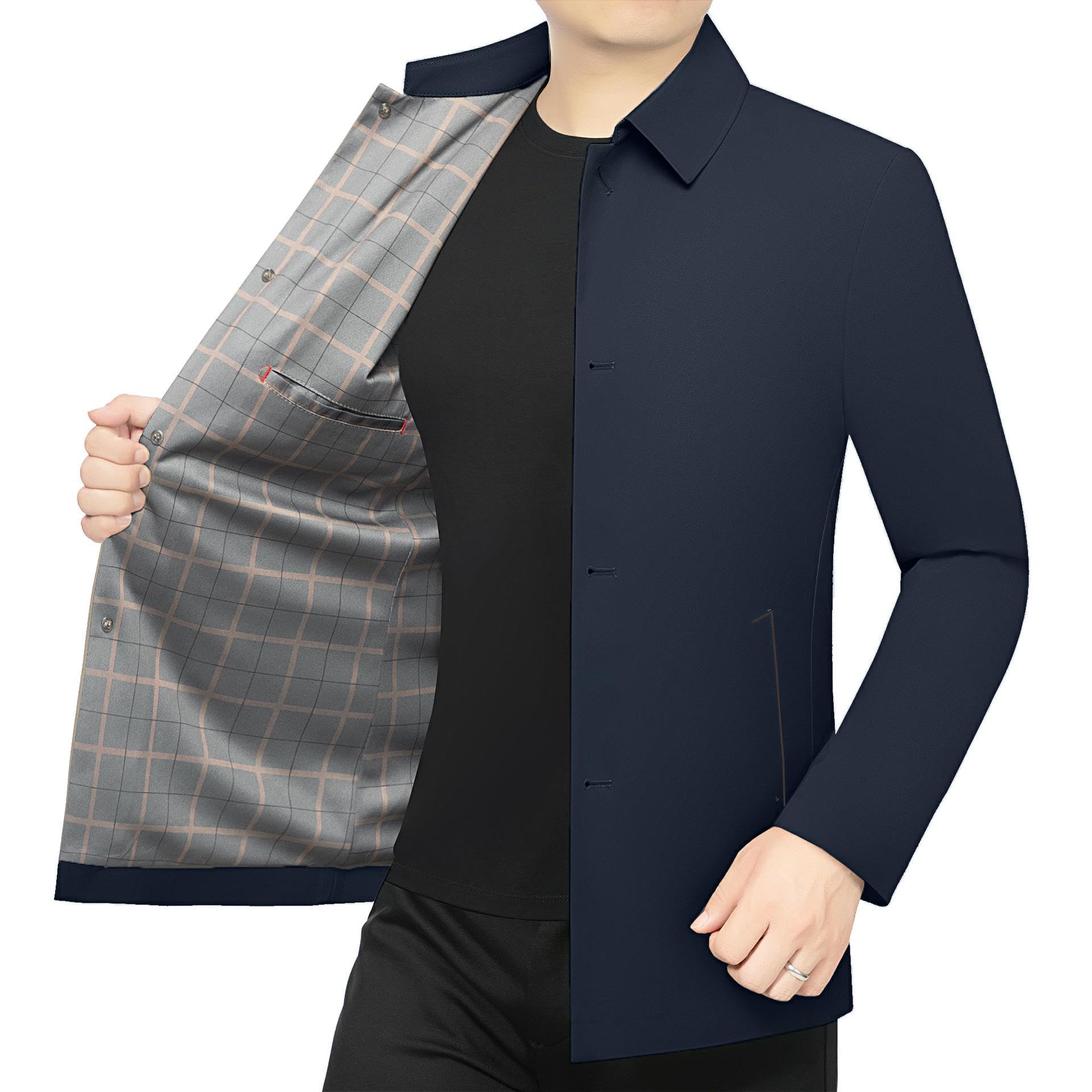 Męska kurtka na wiosnę jesień Revers Business Casual