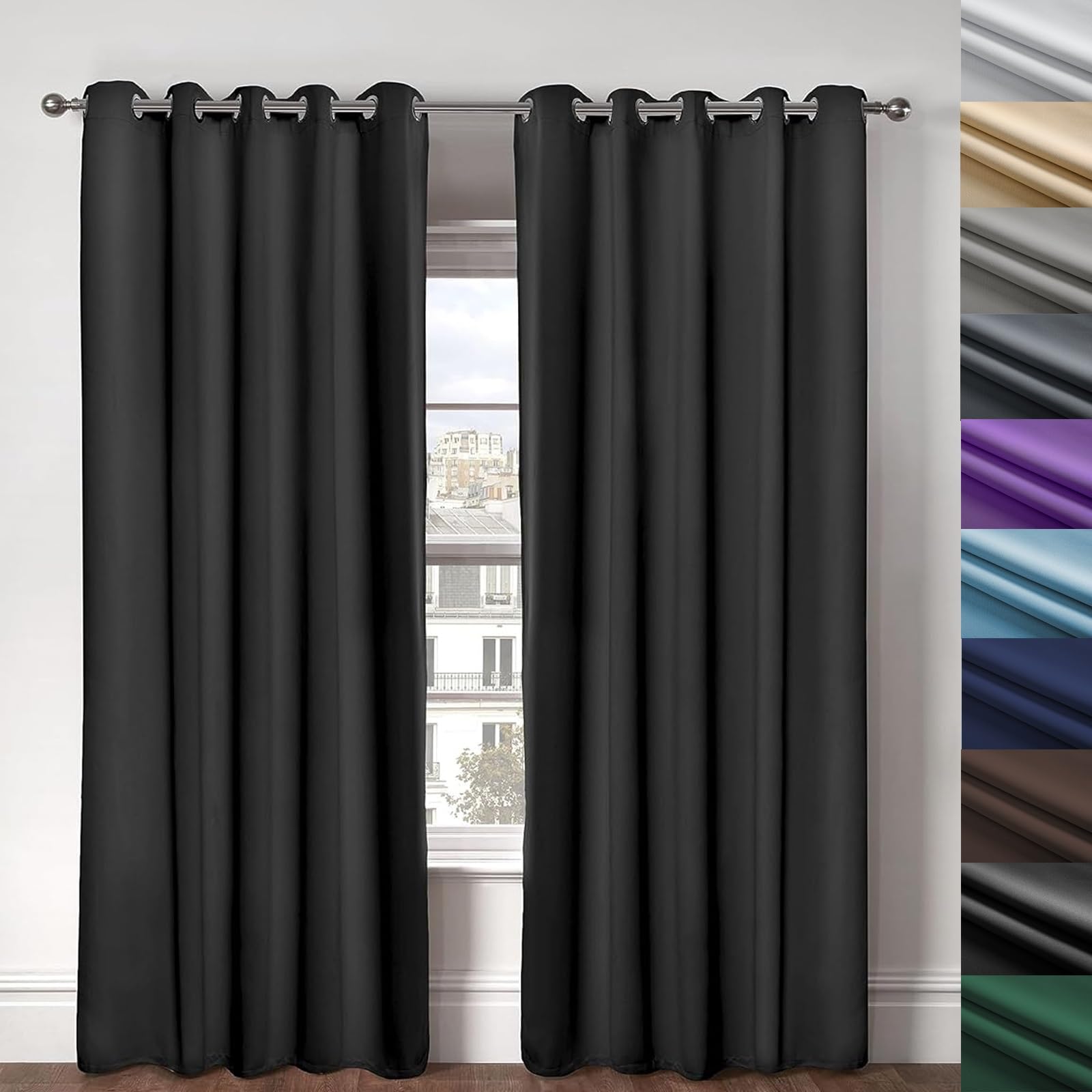 Rideaux occultants de fenêtre pour créer une ambiance cocooning au salon