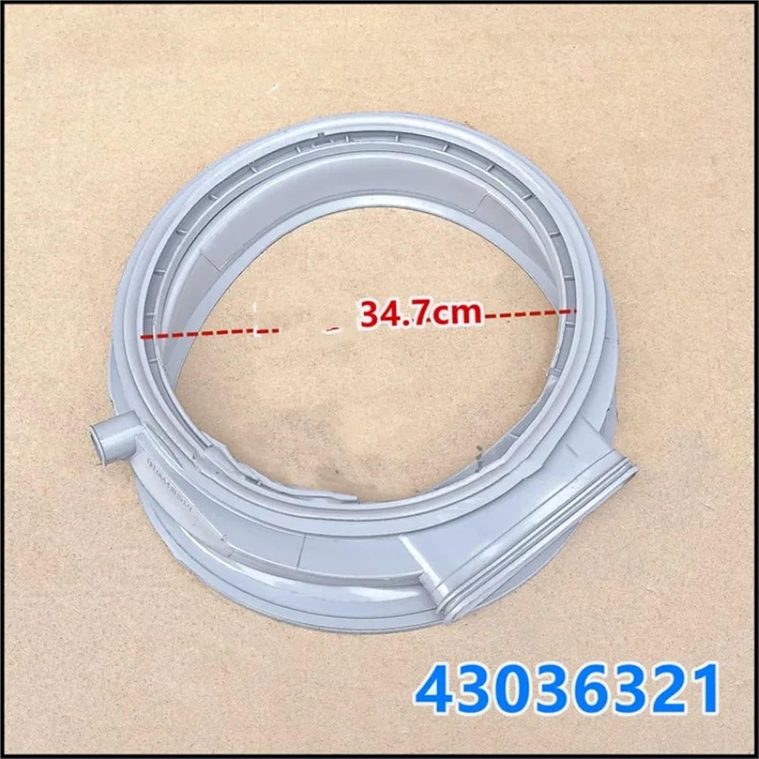 For Drum Washing Machine 43036321 Door Seal Rubber Sealing Ring