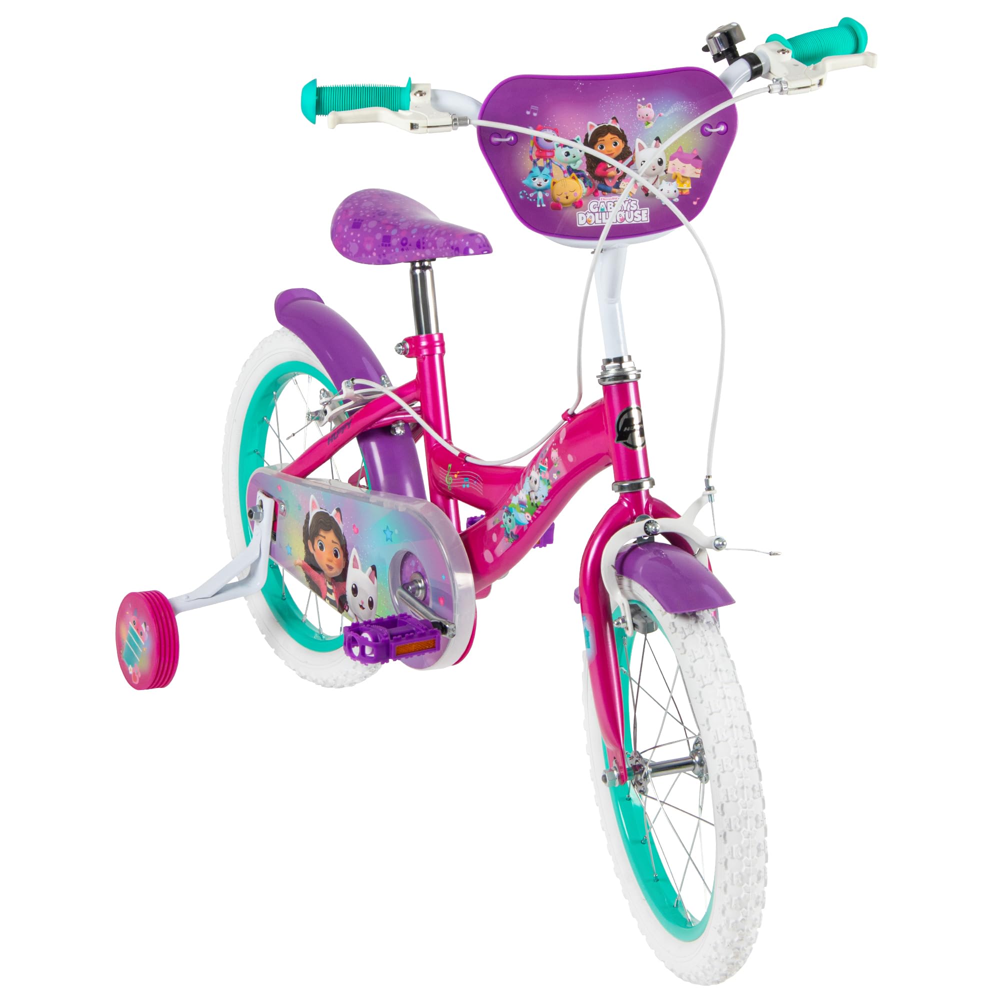 Huffy Gabby's Dollhouse Kinderfahrrad 12/14/16 Zoll mit Stützrädern