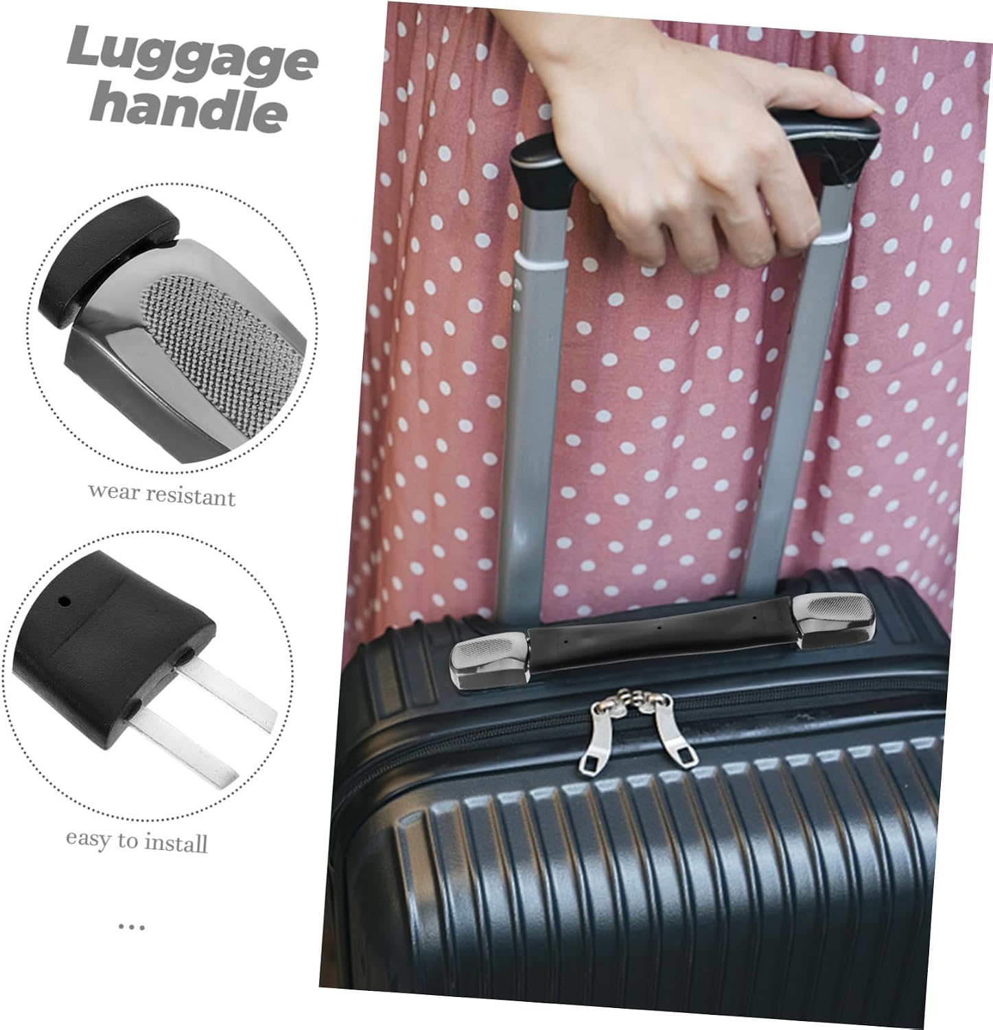 Suitcase Handle Wrap Luggage Strap for Easy Attachment and Versatile Use Bags Sleek Accessory for Travel Needs image 4